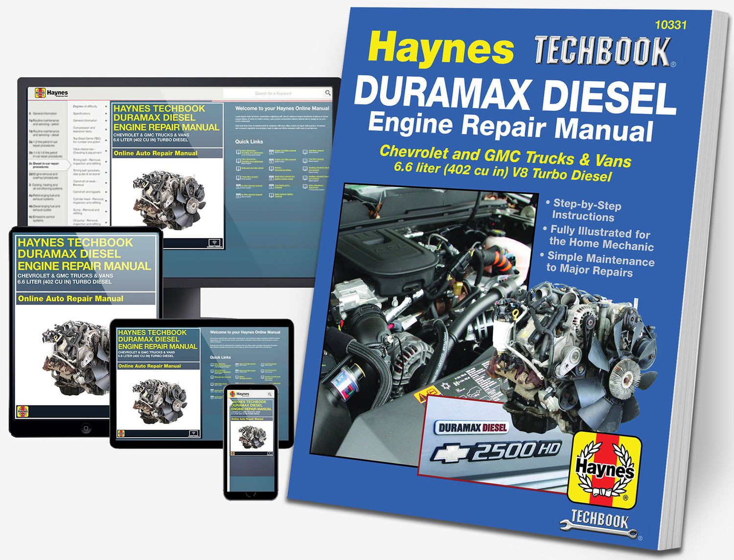 Duramax Diesel Engine for Chevrolet & GMC Trucks and Vans (01-12) Haynes Online Techbook