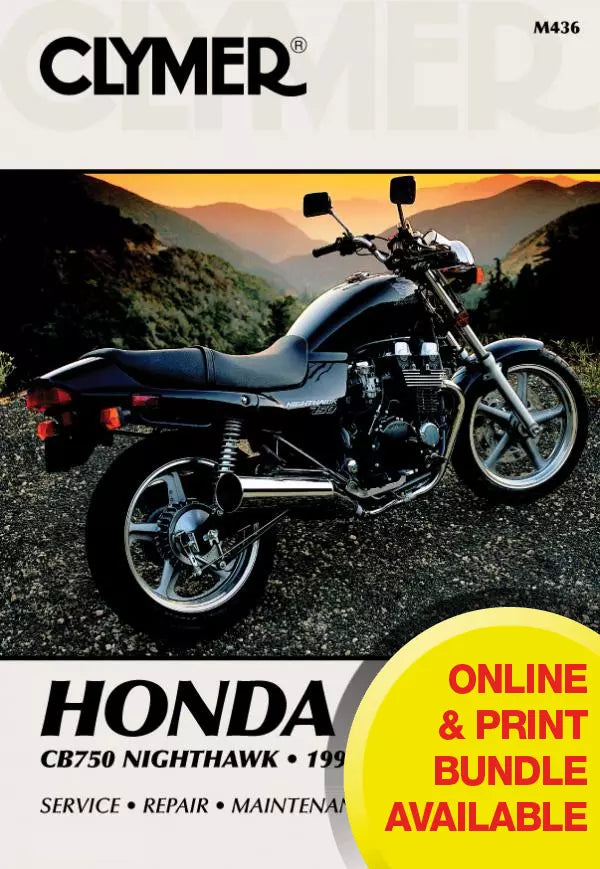 Honda CB750 Nighthawk Motorcycle (1991-1993) & (1995-1999) Service