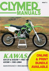 Kawasaki KX125/250 (1982-1991) & KX500 (1983-2004) Motorcycle Service Repair Manual