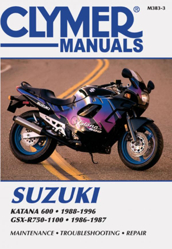 Suzuki Katana 600 (1988-1996) & GSX-R750-1100 (1986-1987) Motorcycle Service Repair Manual