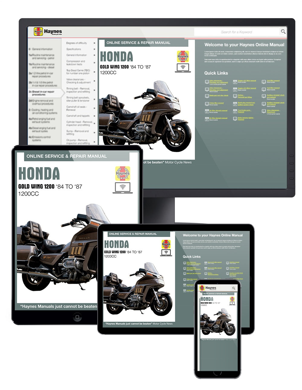 Honda Gold Wing 1200 (USA) (84 - 87) Haynes Repair Manual