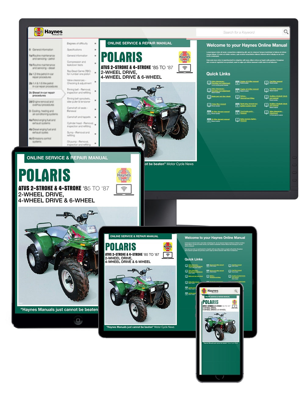 Polaris ATVs (85 - 97) Haynes Repair Manual