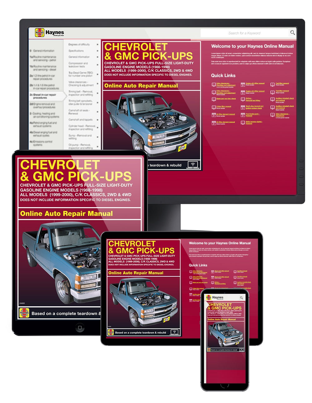 Chevrolet & GMC full-size petrol pick-ups (1988-1998) Haynes