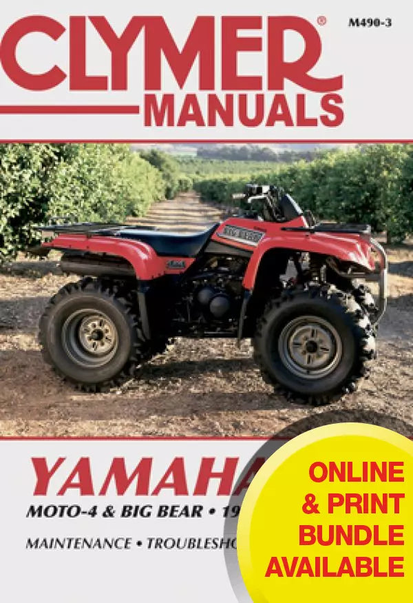 Yamaha Moto-4 & Big Bear ATV (87-04) Clymer Repair Manual – Haynes