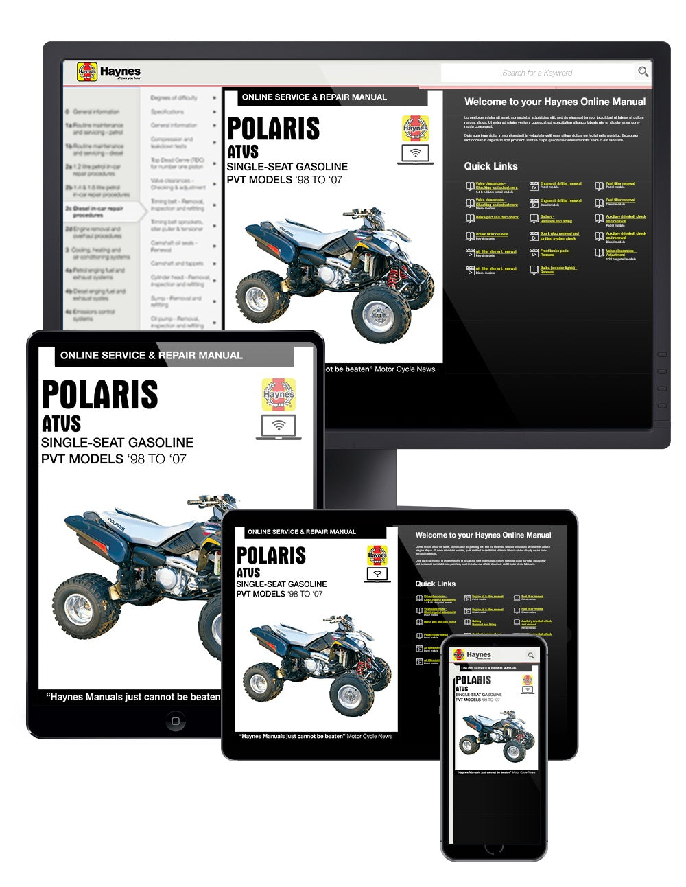 Polaris ATVs (98 - 07) Haynes Repair Manual