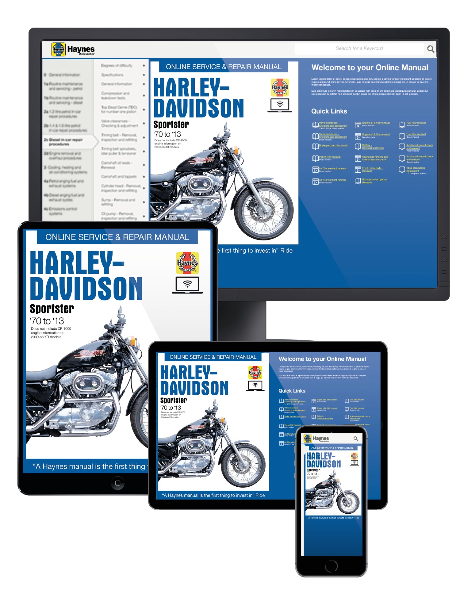 Harley-Davidson Sportsters (1970 - 2013) Haynes Repair Manual