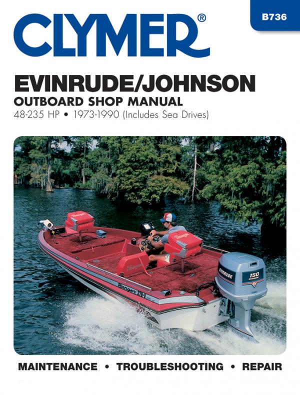 Evinrude Johnson 48-235 HP Outboards-Includes Sea Drives (1973-1990) Service Repair Manual