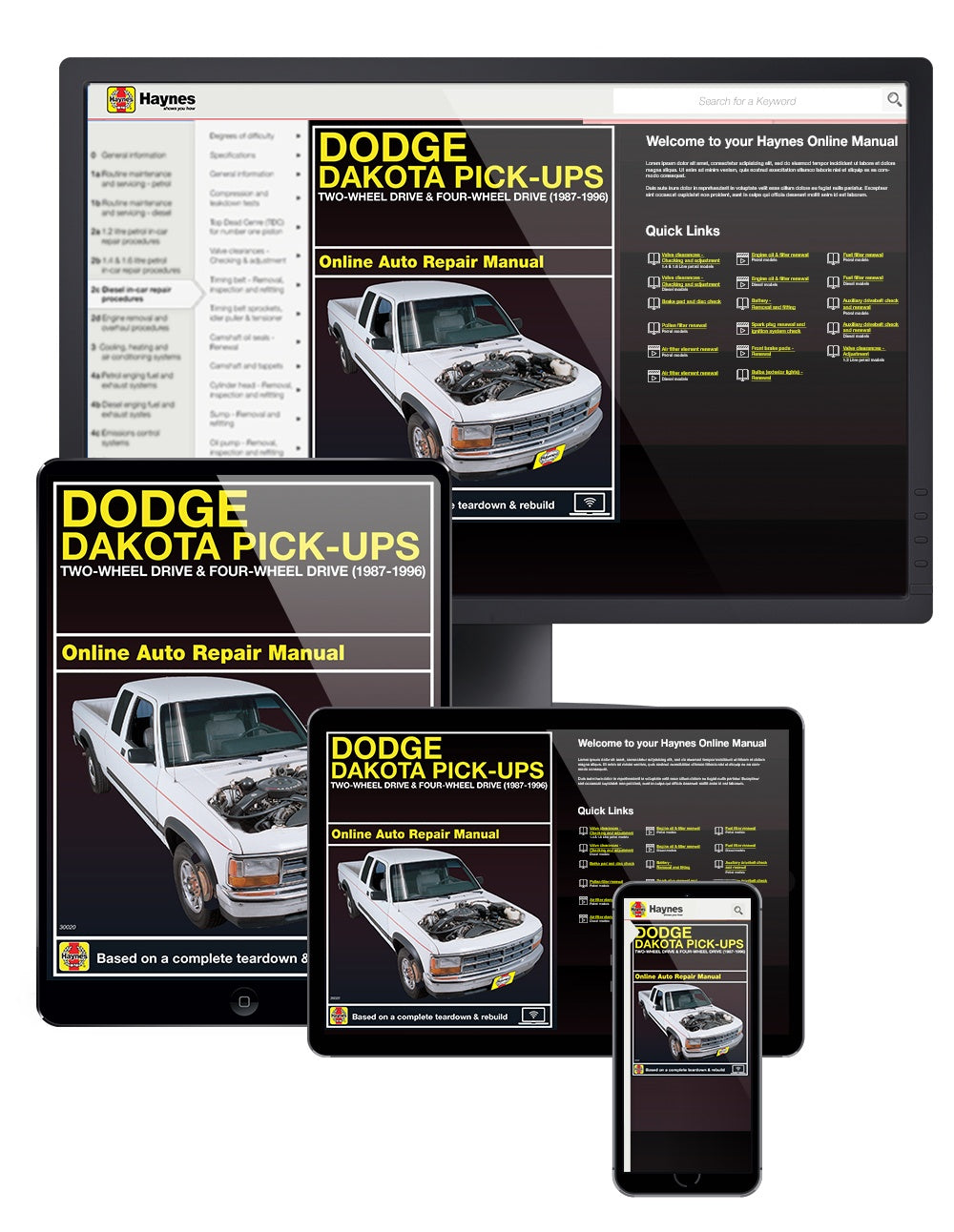Dodge Dakota Pick-up (1987-1996) Haynes Repair Manual (USA)