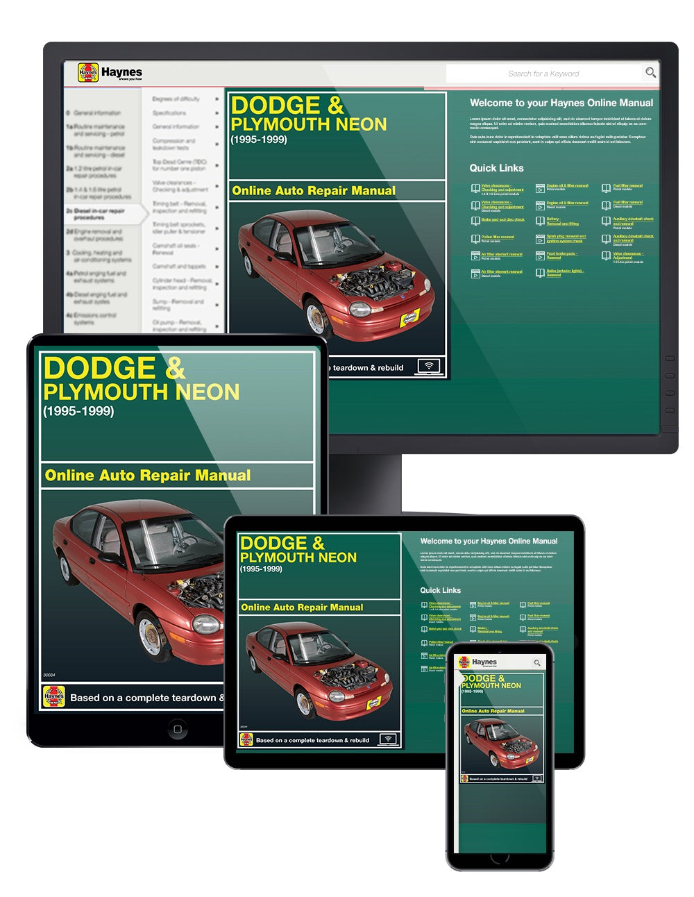 Dodge & Plymouth Neon (1995-1999) Haynes Repair Manual (USA)