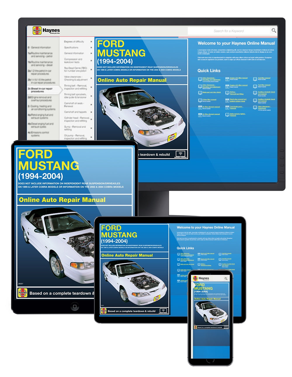 Ford Mustang (1994-2004) Haynes Repair Manual (USA)