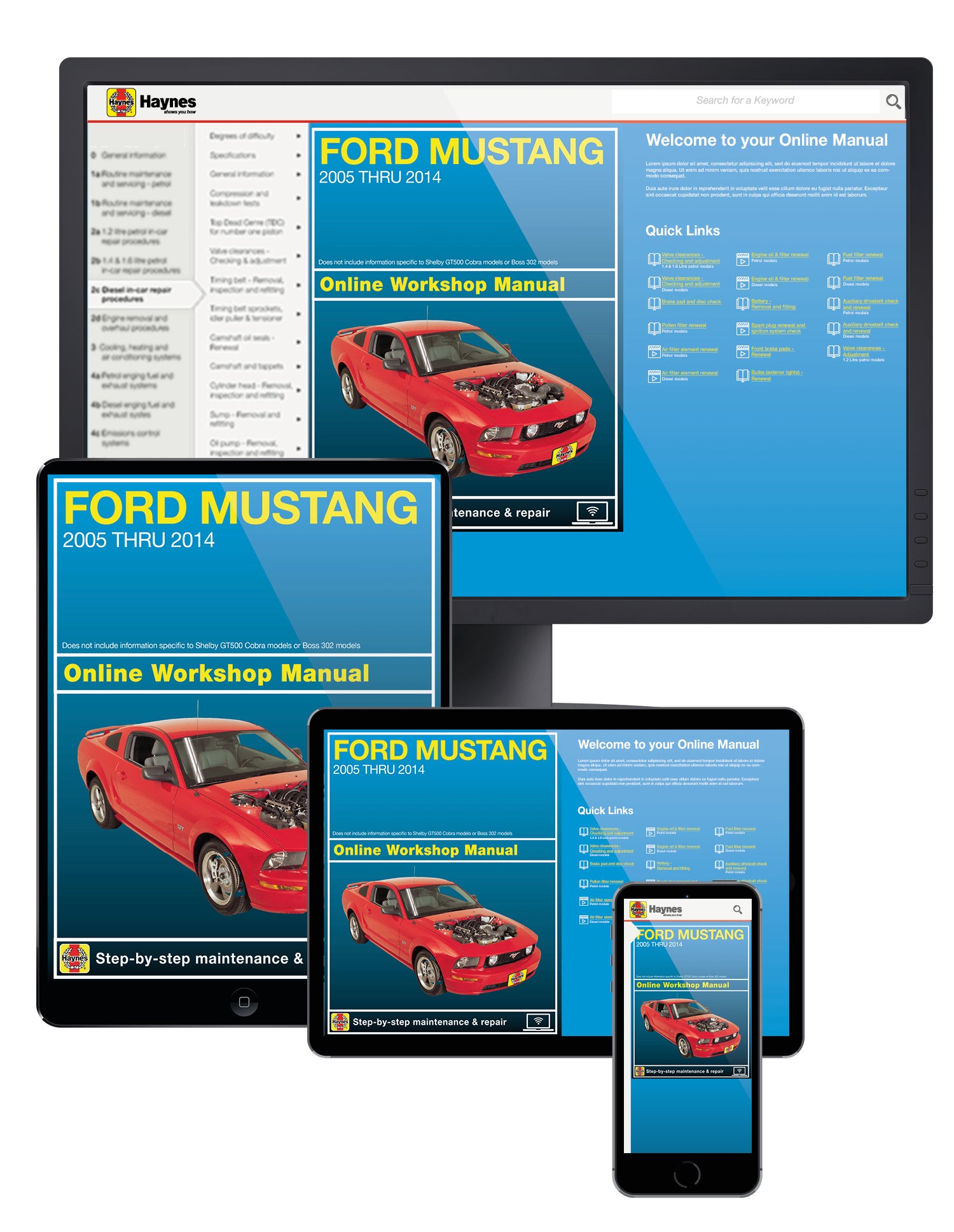 Ford Mustang (2005-2014) Haynes Repair Manual (USA)