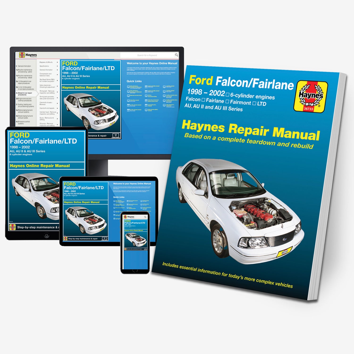 Ford Falcon (98-02), Fairlane (98-02) & LTD (98-02) Haynes Repair Manual