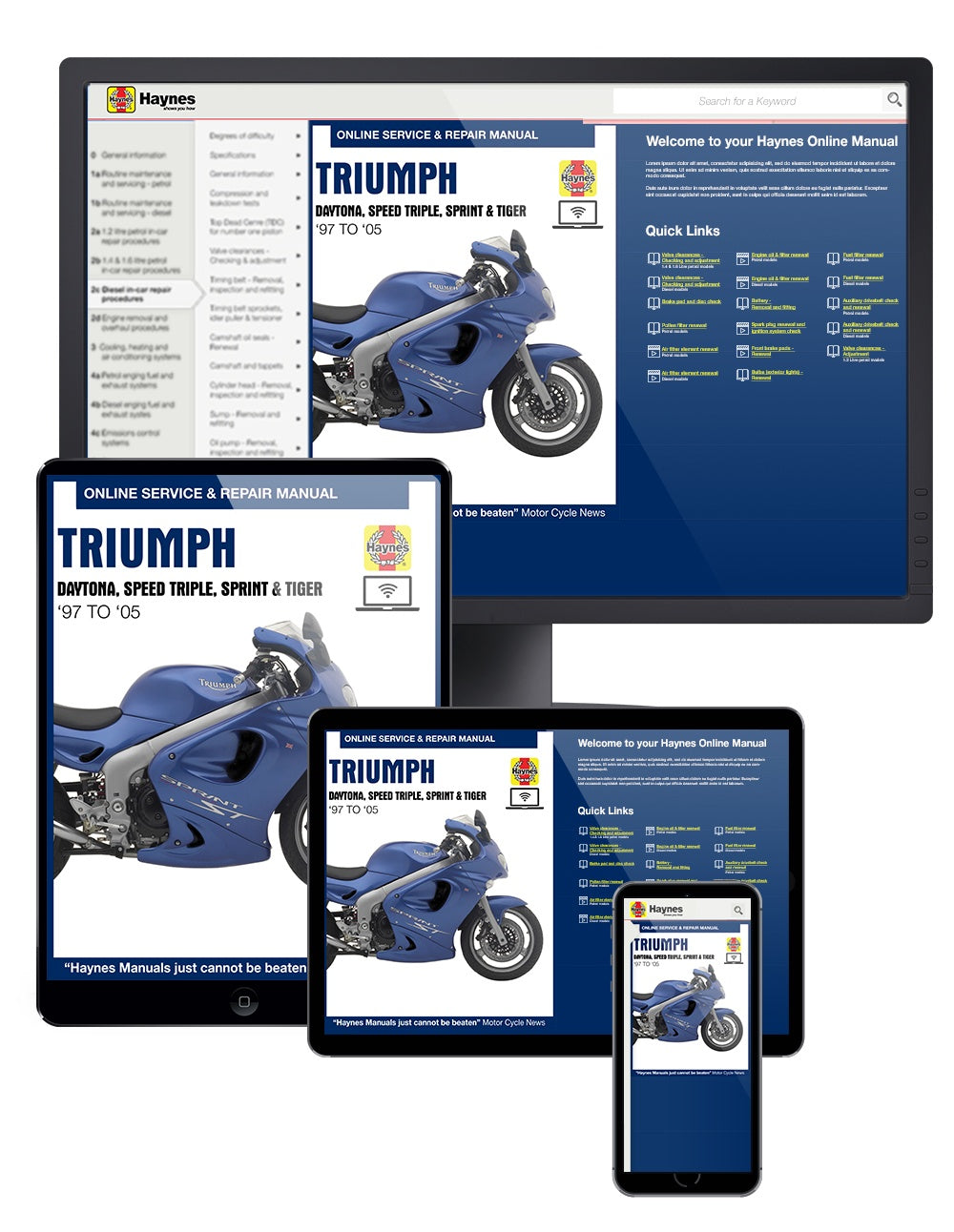 Triumph Fuel Injected Triples (97 - 05) Haynes Repair Manual