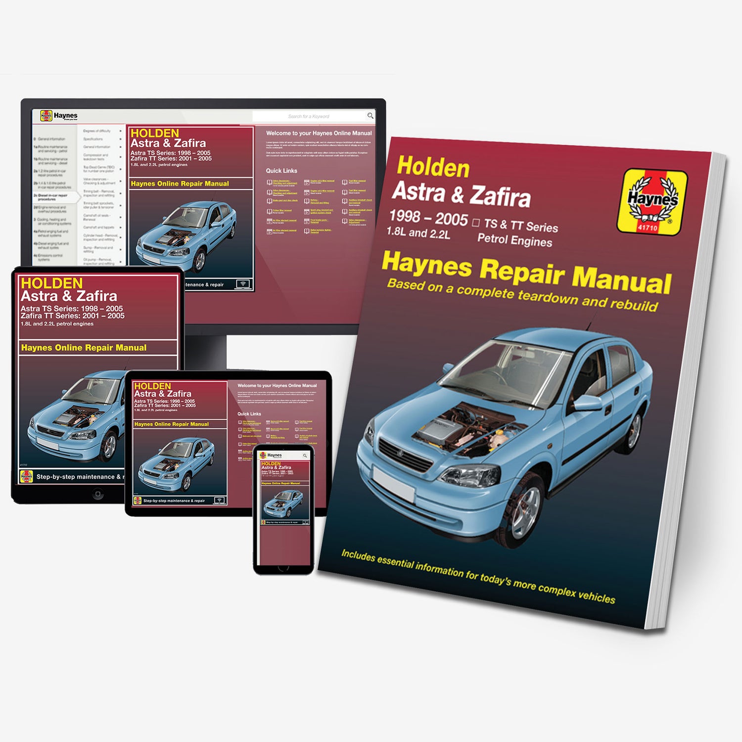 Holden Astra (98-05) and Zafira (01-05) Haynes Repair Manual