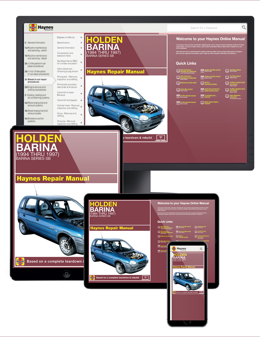 Holden Barina (94-97) Haynes Repair Manual