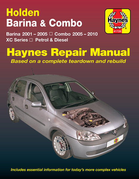 Holden Barina / Combo 2001-2010 Haynes Repair Manual