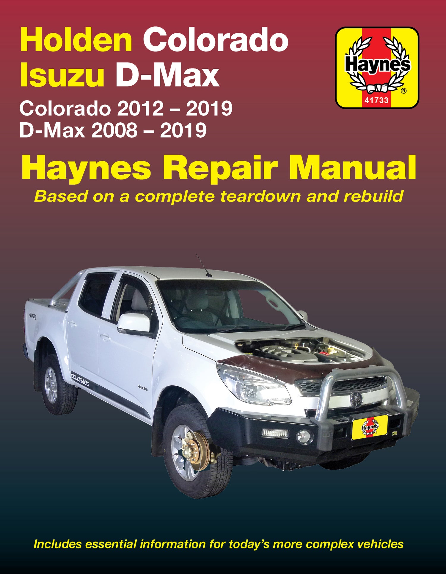 Holden Colorado 2012-2019/Isuzu D-Max 2008-2019 Haynes Repair Manual