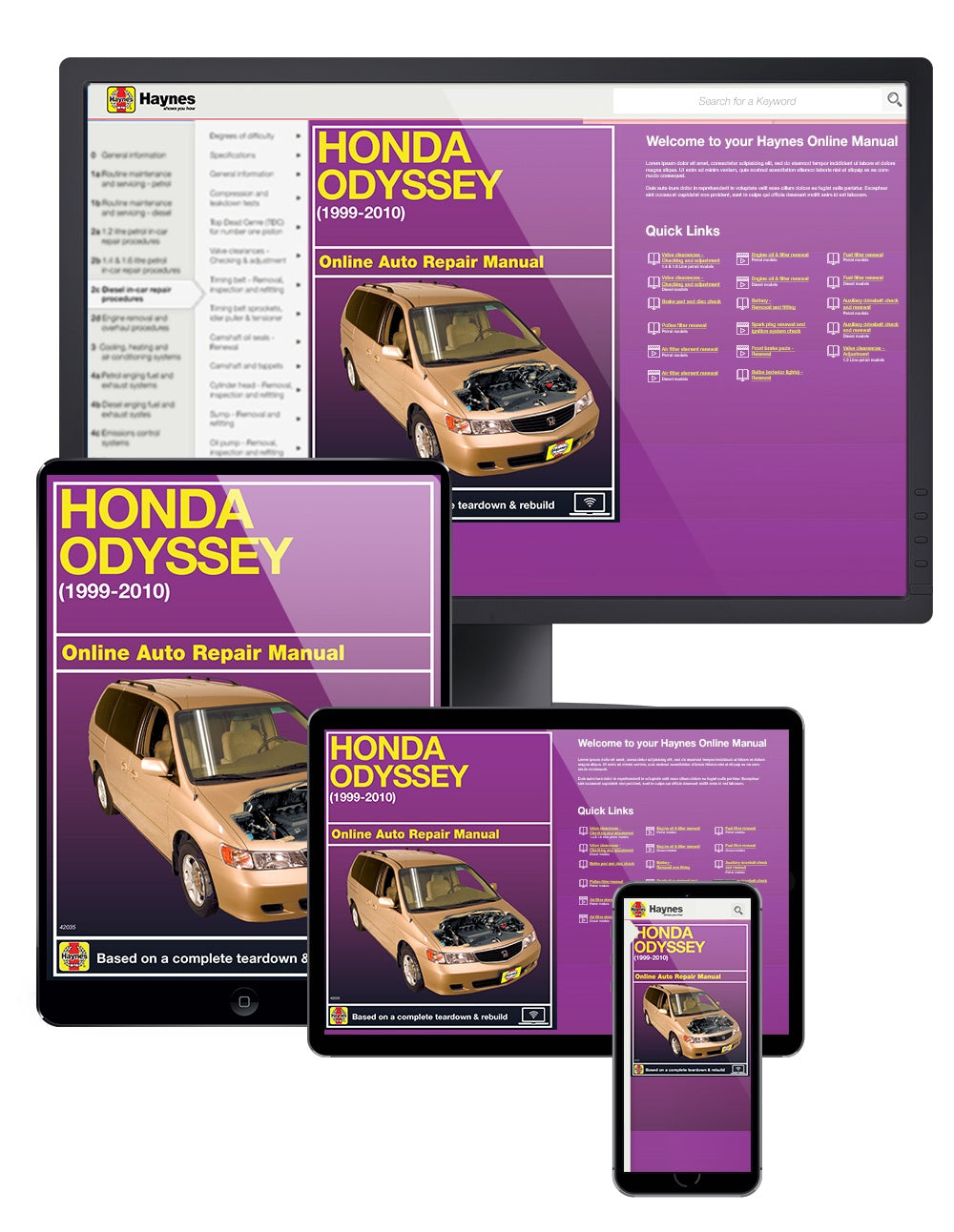 Honda Odyssey (99-10) Haynes Repair Manual (USA)