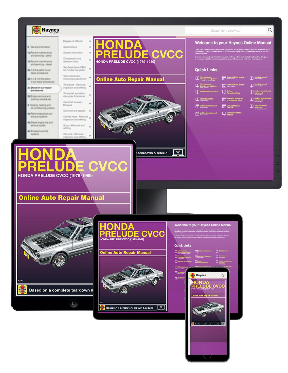 Honda Prelude for Prelude CVCC models (1979-1989) Haynes Repair Manual (USA)