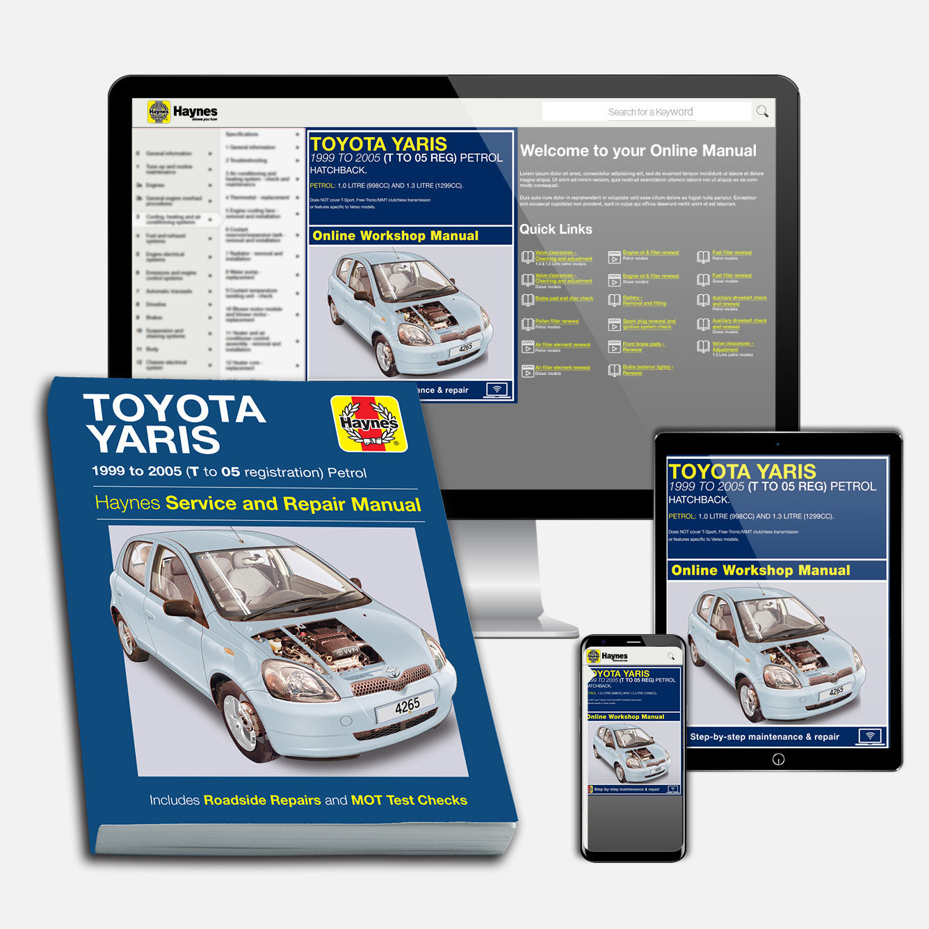 Toyota Yaris Petrol (99 - 05) Haynes Repair Manual