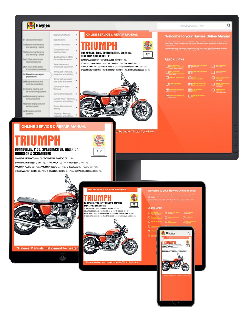 Triumph Bonneville (01 - 15) Haynes Repair Manual – Haynes Manuals