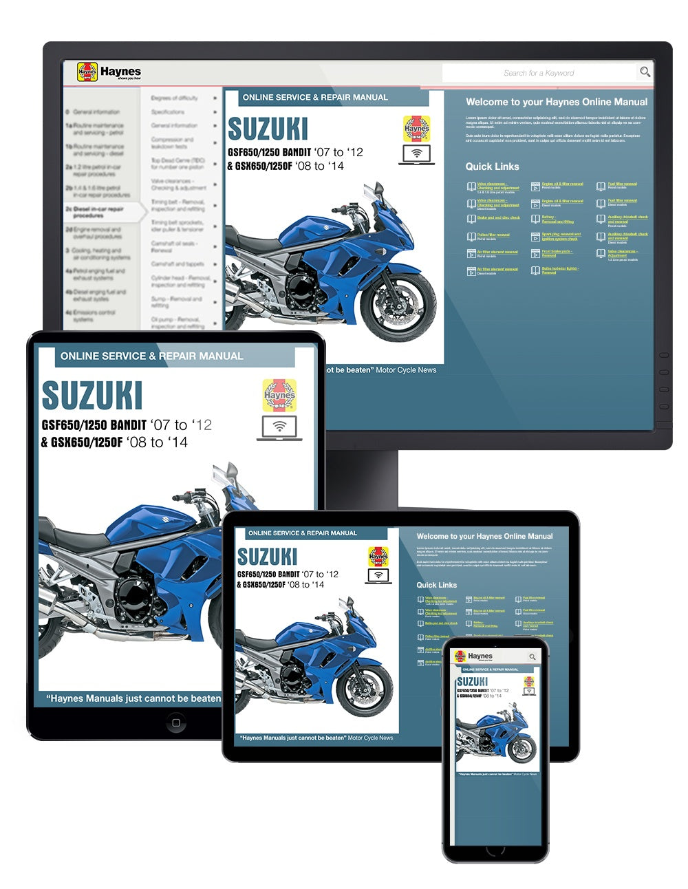 Suzuki GSF650/1250 Bandit & GSX650/1250F (07-14) Haynes Repair