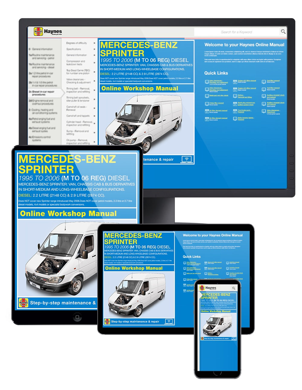 Mercedes-Benz Sprinter Diesel (95 - Apr 06) Haynes Repair Manual