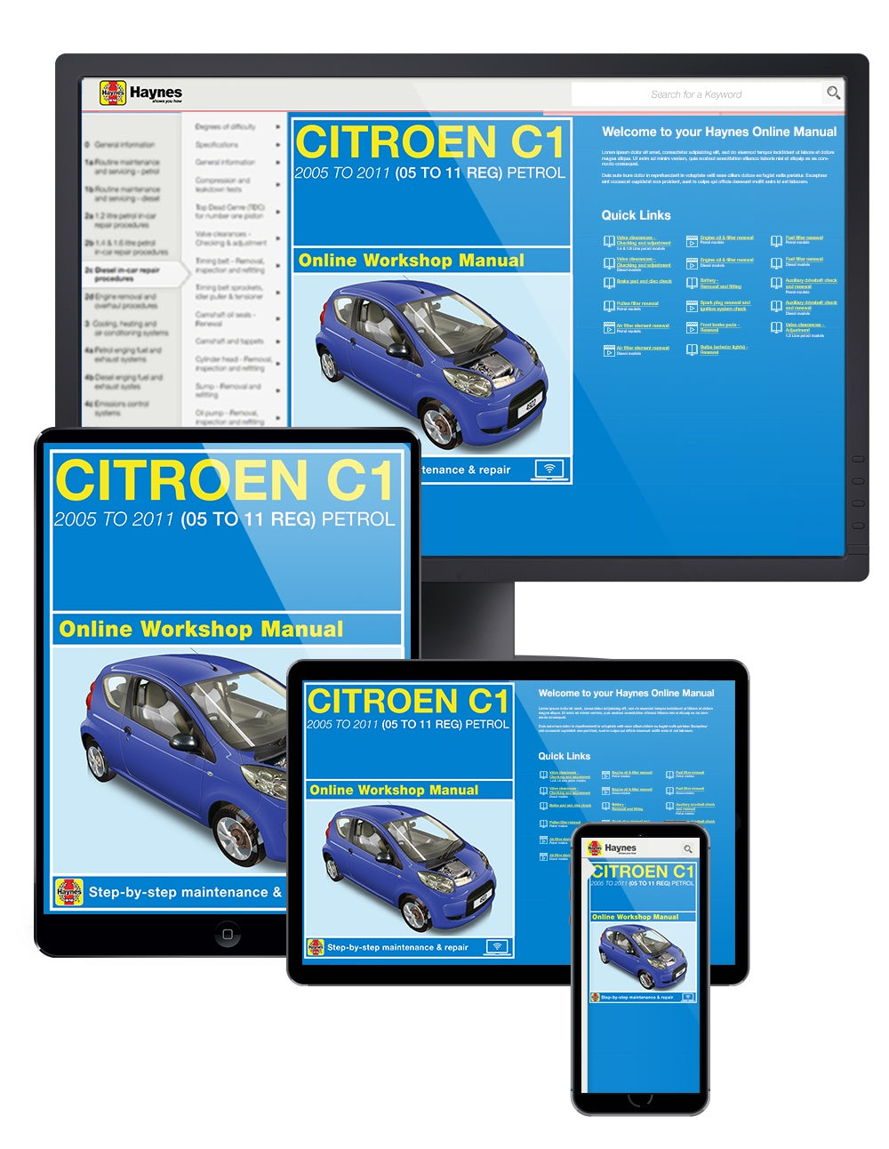 Citroen C1 Petrol (05 - 11) Haynes Repair Manual