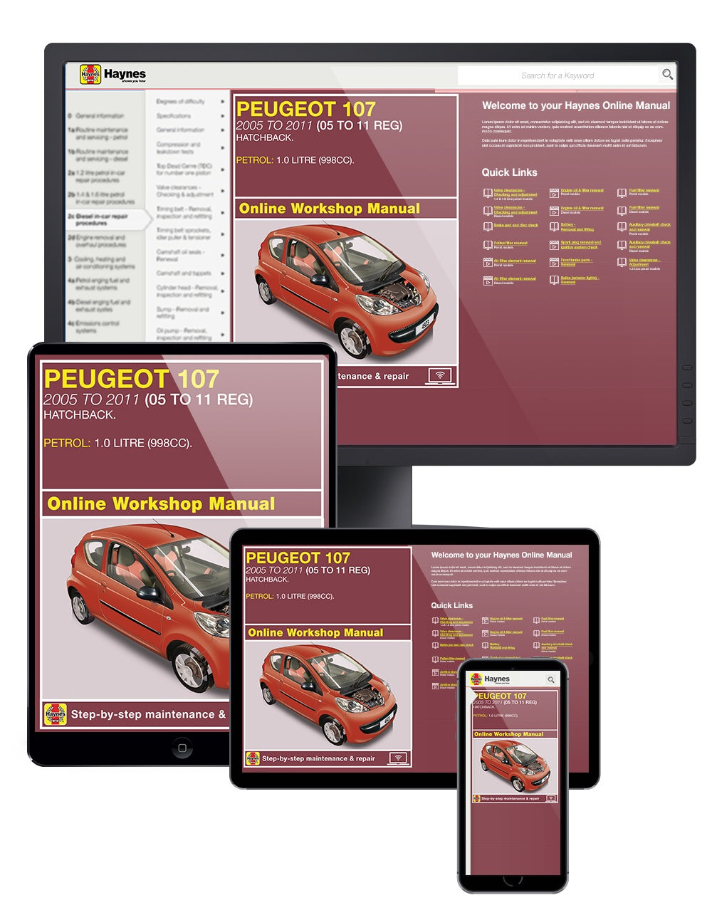 Peugeot 107 Petrol (05 - 11) 05 to 11 Haynes Online Manual