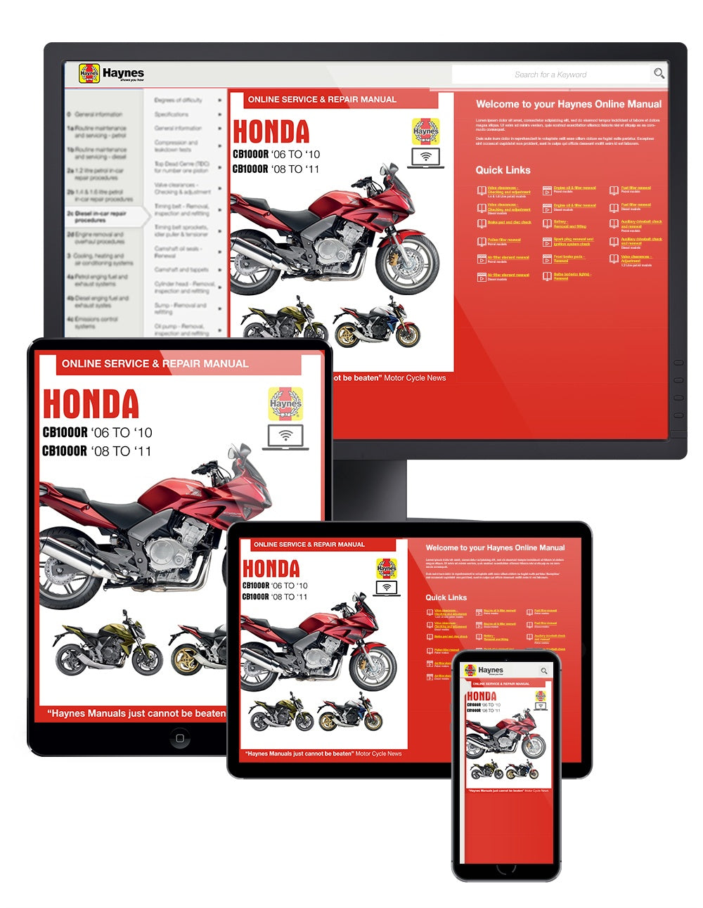 Honda CBF1000 (06 - 10), CBF1000F (11 - 17) & CB1000R (08 - 17) Haynes Repair Manual