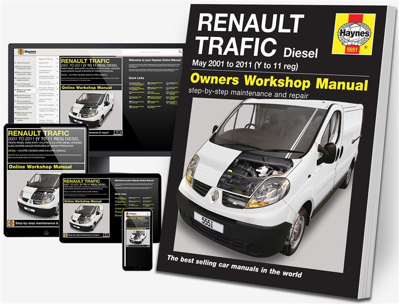 Renault Trafic Diesel (01 - 11) Haynes Repair Manual