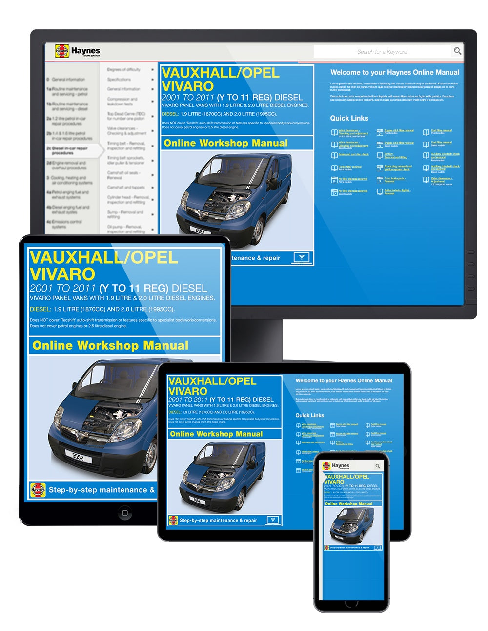 Vauxhall/Opel Vivaro Diesel (01 - 11) Haynes Repair Manual