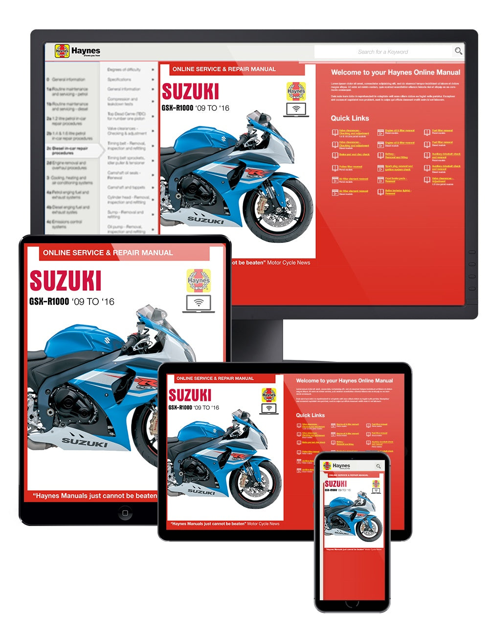Suzuki GSX-R1000 (09 - 16) Haynes Repair Manual – Haynes Manuals