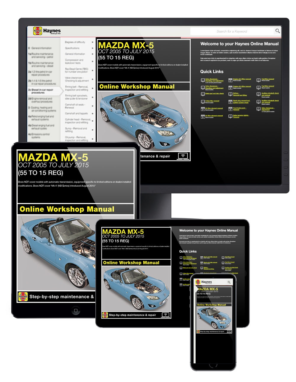 Mazda MX-5 (Oct 05 - July 15) 55 to 15 Haynes Repair Manual
