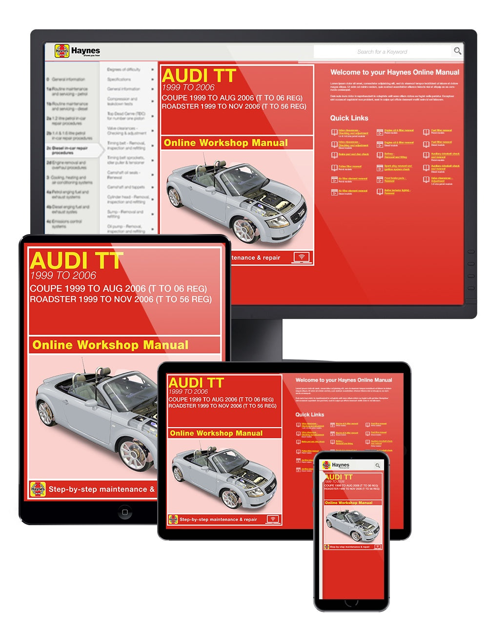 Audi TT (99 to 06) T to 56 Haynes Repair Manual – Haynes