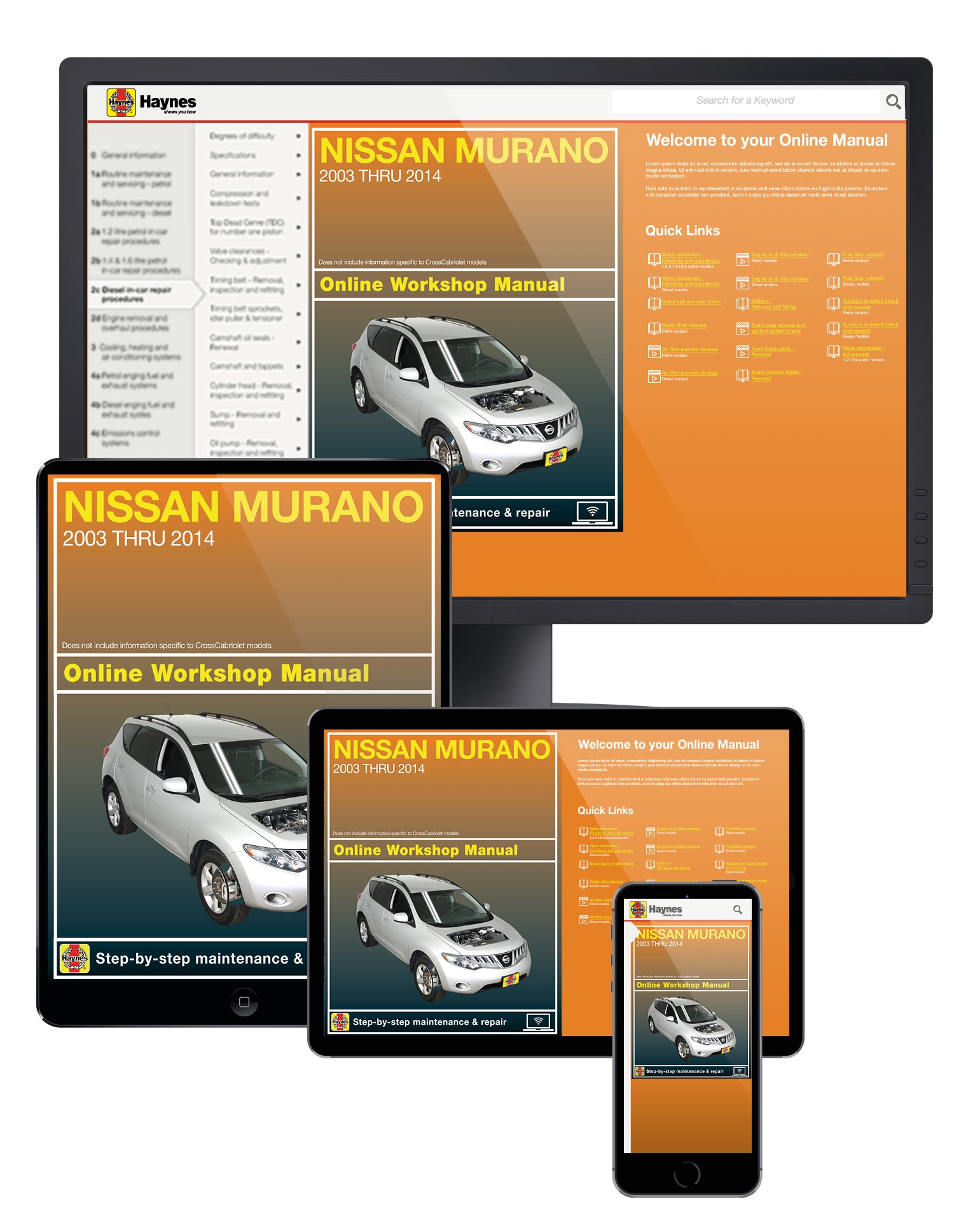Nissan Murano (2003-2014) Haynes Repair Manual (USA)