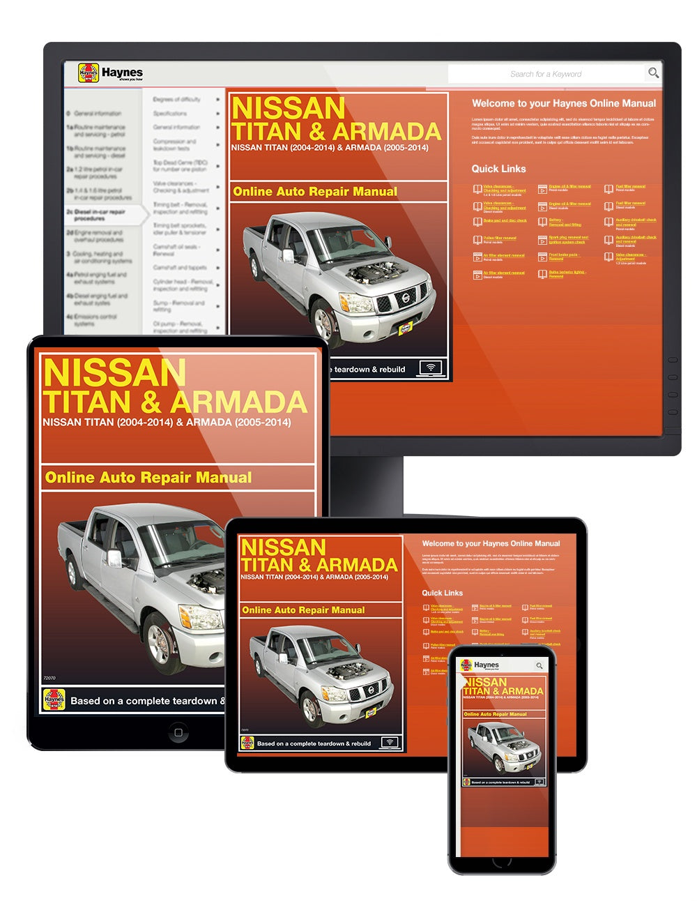 Nissan Titan (04-14), Armada (05-14) & Pathfinder Armada (04) Haynes Online Manual