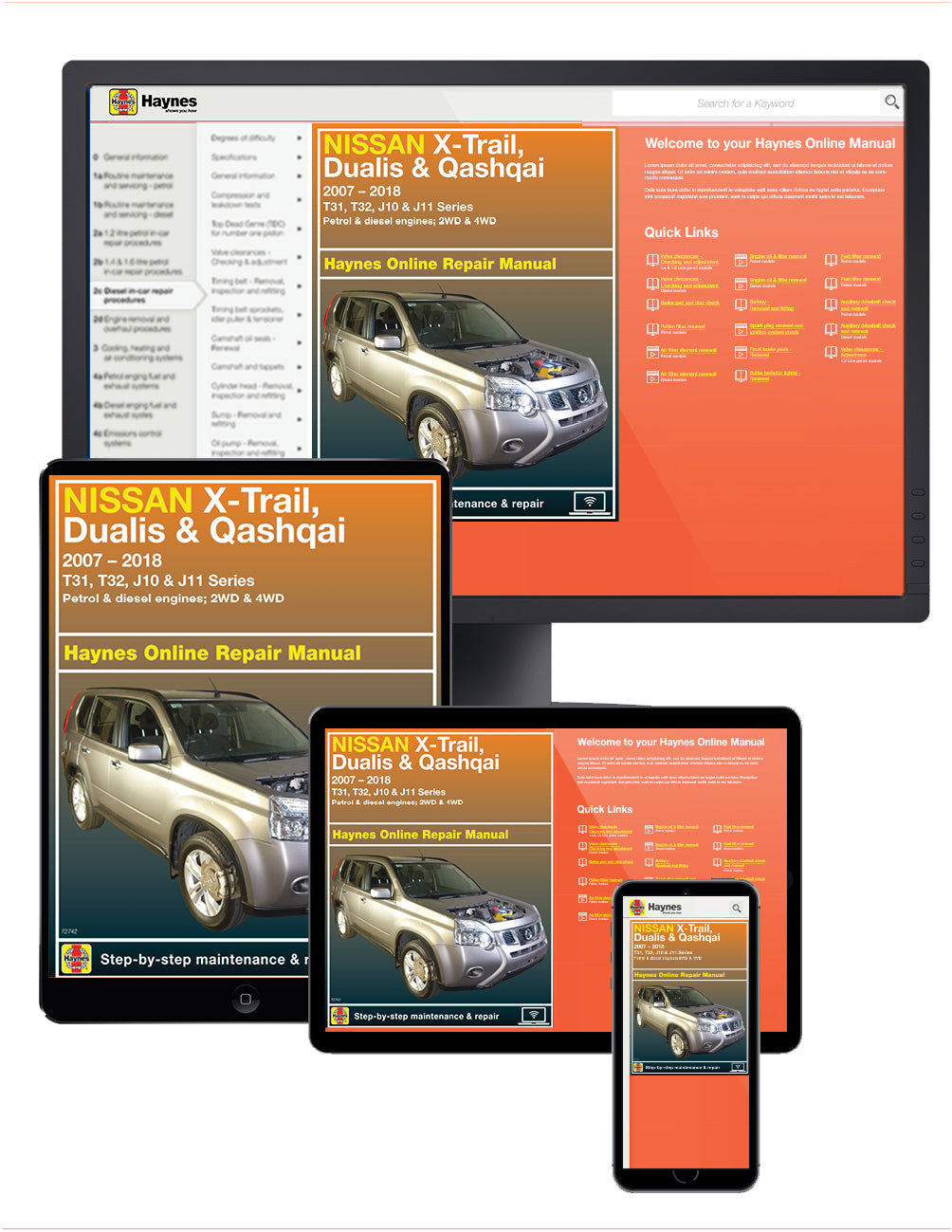 Nissan X-Trail / Dualis / Qashqai 2007-2018 Haynes Repair Manual