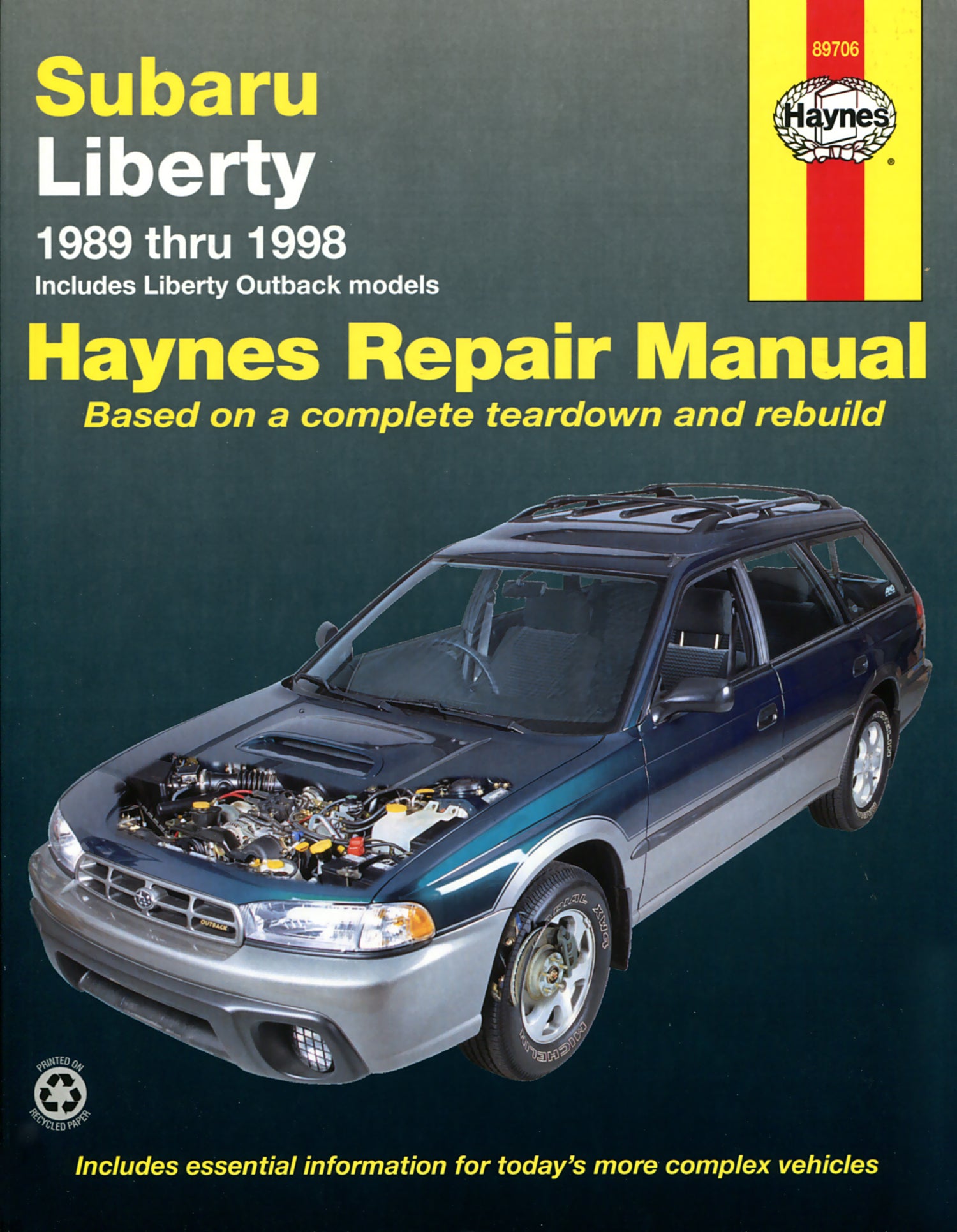 Subaru Liberty & Outback (89-98) Haynes Repair Manual