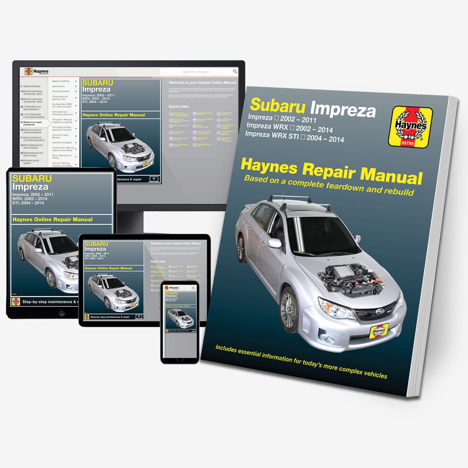 Subaru Impreza (02-11), WRX (02-14) and STI (04-14) Haynes Repair Manual
