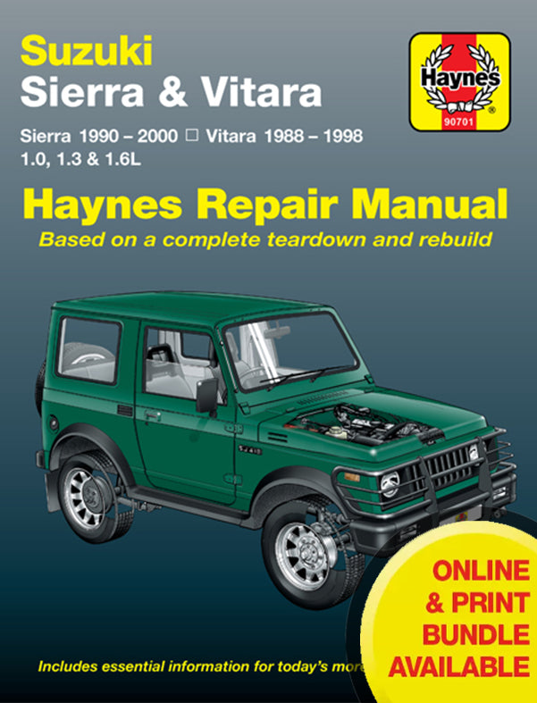 Suzuki Sierra & Vitara 1988-2000 Haynes Repair Manual