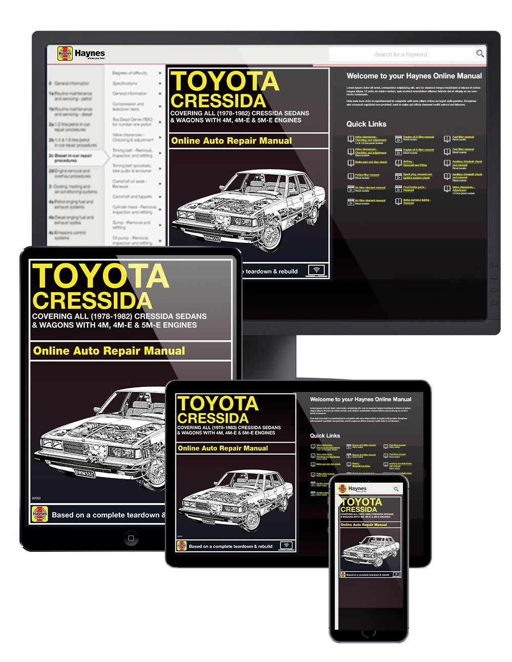 Toyota Cressida (1978 - 1982) Haynes Repair Manual (USA)