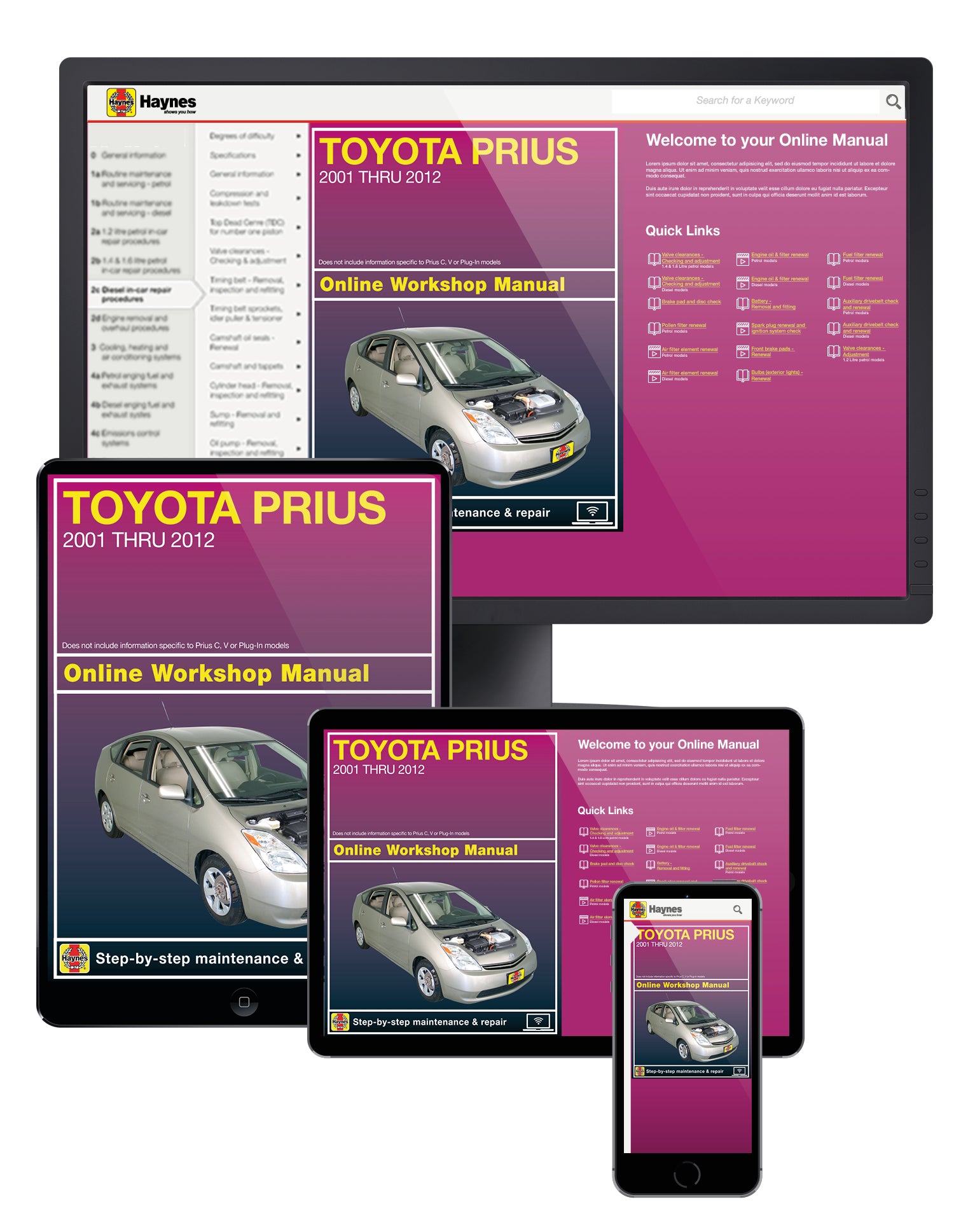 Toyota Prius (01-12) Haynes Repair Manual