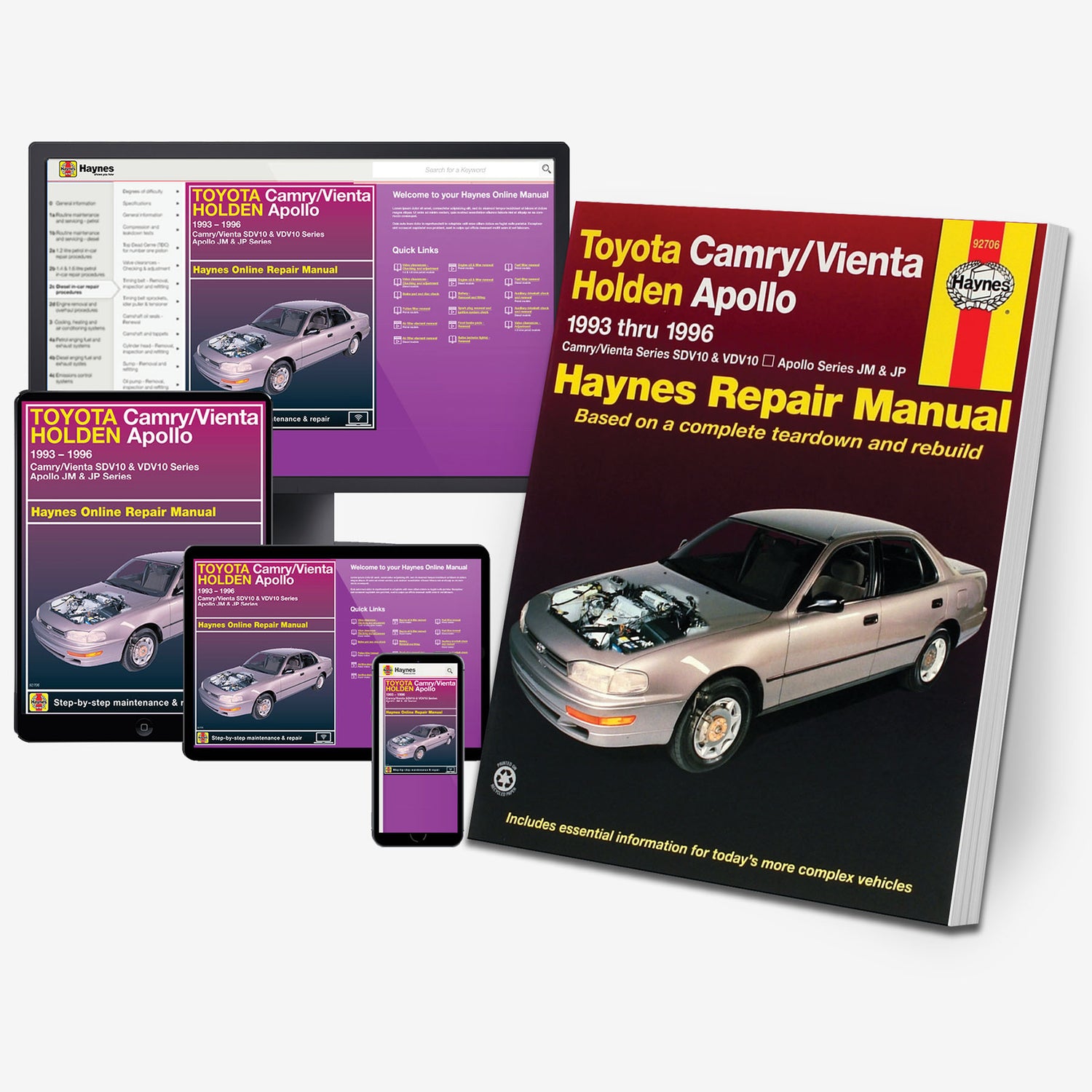 Toyota Camry & Holden Apollo (93-96) Haynes Repair Manual