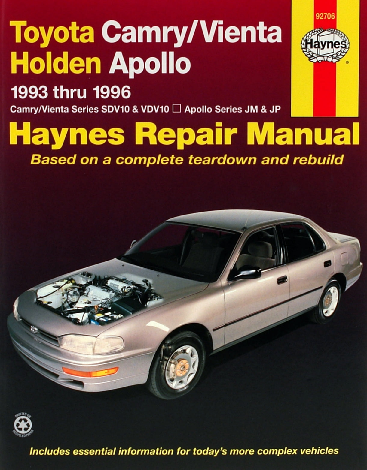 Toyota Camry & Holden Apollo (93-96) Haynes Repair Manual