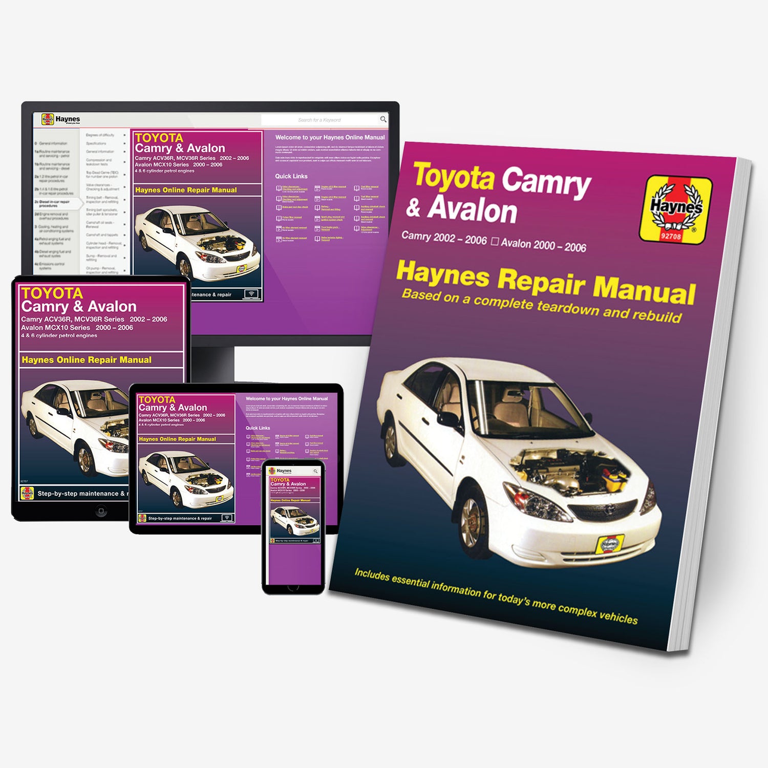 Toyota Camry (02-06) & Toyota Avalon (00-06) Haynes Repair Manual