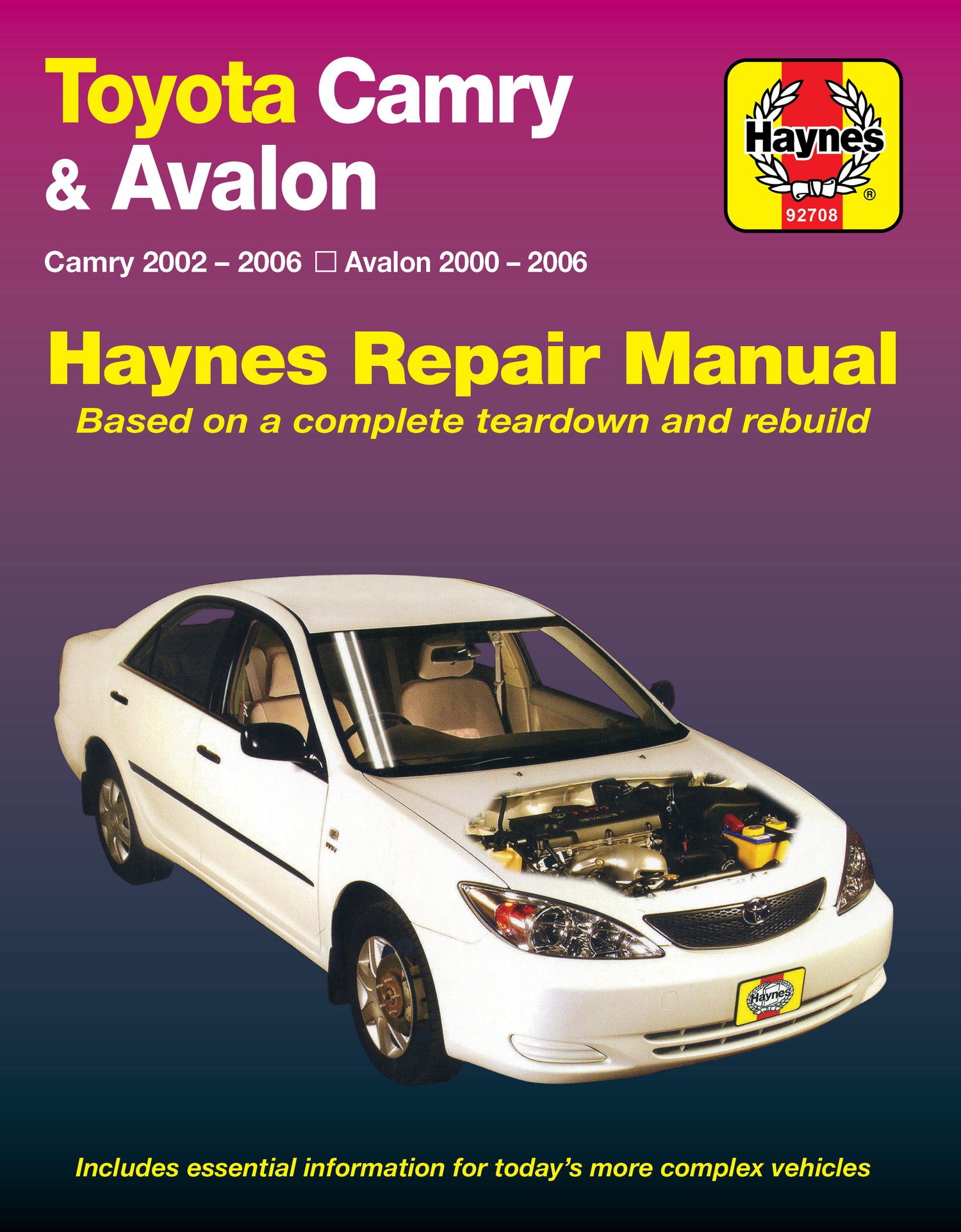 Toyota Camry (02-06) & Toyota Avalon (00-06) Haynes Repair Manual