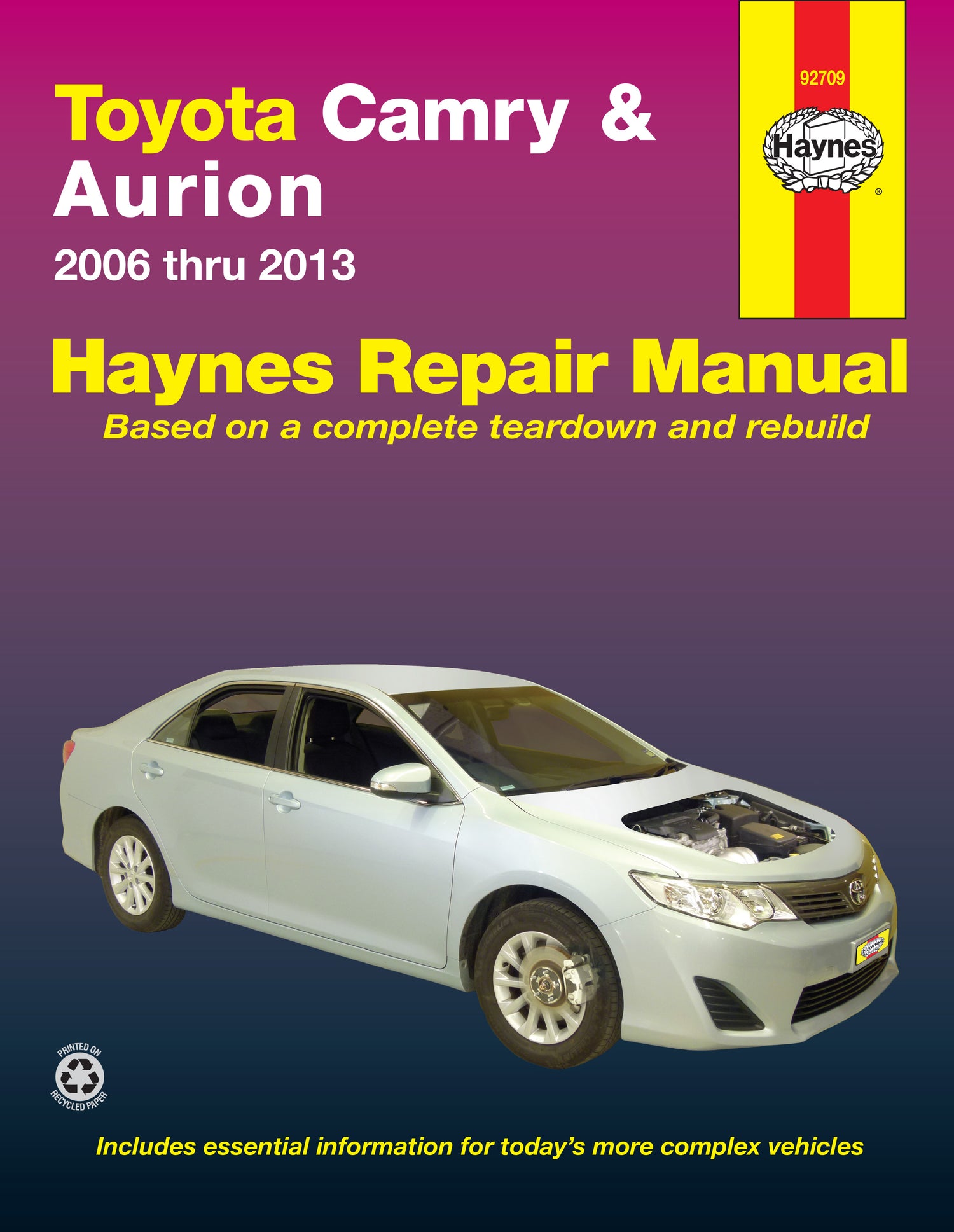 Toyota Camry & Toyota Aurion (06-13) Haynes Repair Manual