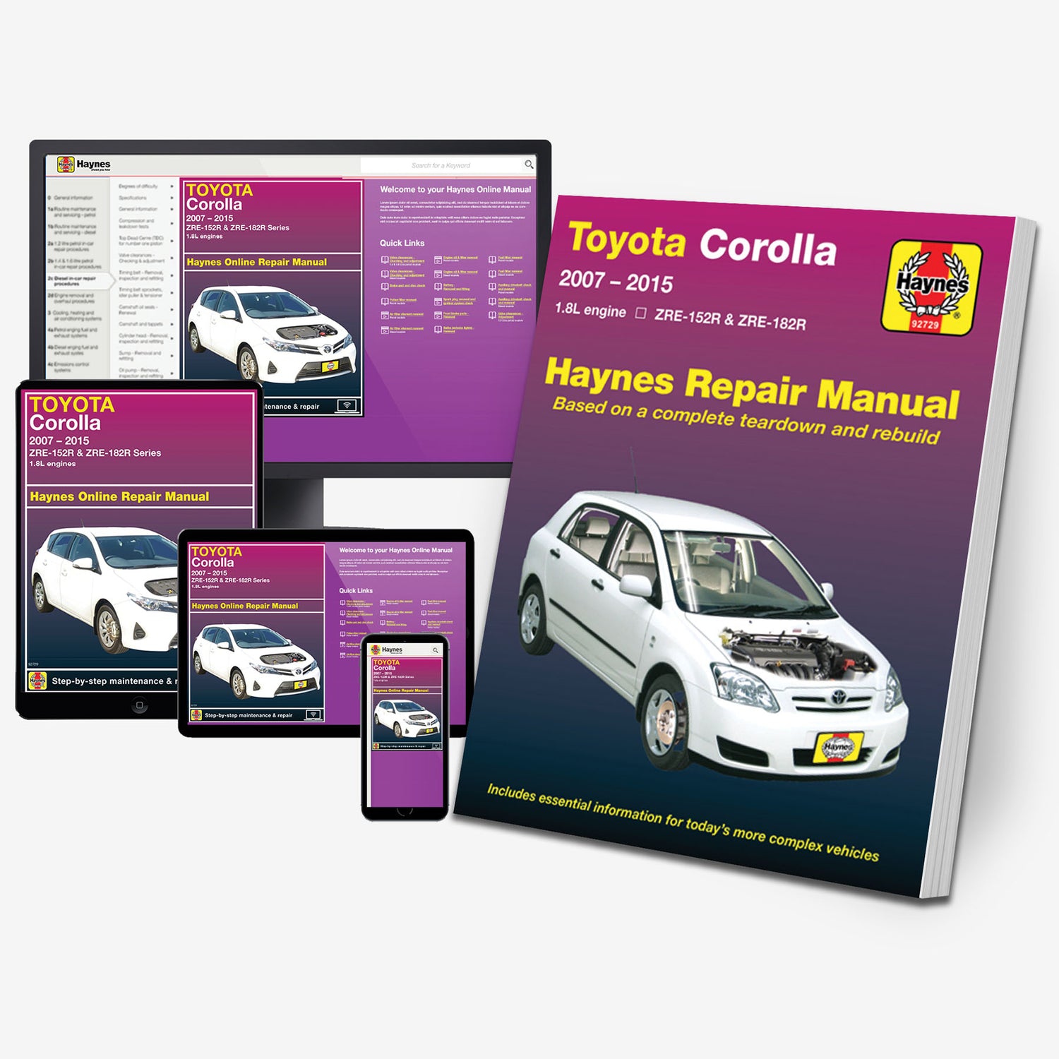 Toyota Corolla (07-15) Haynes Repair Manual