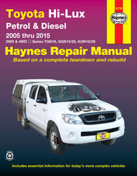 Toyota HiLux (2005-2015) Haynes Repair Manual